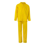 Habit de pluie de travail deux pièces polyester enduit 225 g/m² Velilla couleur jaune deuxième vue