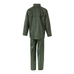 Habit de pluie de travail deux pièces polyester enduit 225 g/m² Velilla couleur vert
