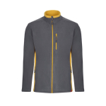 Veste polaire unisexe de travail en polyester 220 g/m² Velilla couleur jaune deuxième vue