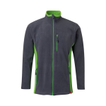Veste polaire unisexe de travail en polyester 220 g/m² Velilla couleur vert deuxième vue