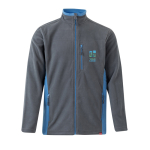 Veste polaire unisexe de travail en polyester 220 g/m² Velilla avec zone d'impression