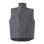 Gilet de travail unisexe multi-poches en polyester 120 g/m² Velilla couleur vert deuxième vue