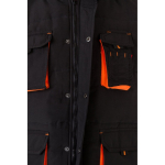 Gilet de travail unisexe multi-poches en polyester 120 g/m² Velilla couleur orange cinquième vue