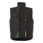 Gilet de travail unisexe multi-poches en polyester 120 g/m² Velilla couleur vert forêt deuxième vue