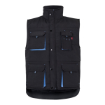 Gilet de travail unisexe multi-poches en polyester 120 g/m² Velilla couleur bleu ciel deuxième vue