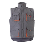 Gilet de travail unisexe multi-poches en polyester 120 g/m² Velilla couleur orange foncé deuxième vue