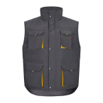 Gilet de travail unisexe multi-poches en polyester 120 g/m² Velilla couleur jaune clair deuxième vue