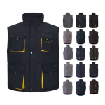 Gilet de travail unisexe multi-poches en polyester 120 g/m² Velilla diverses couleurs