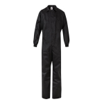 Combinaison de travail coton polyester fermeture éclair 200 g/m² Velilla couleur noir deuxième vue