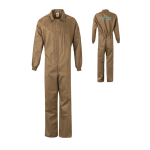 Combinaison de travail coton polyester fermeture éclair 200 g/m² Velilla avec zone d'impression