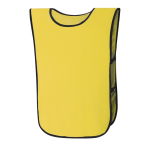 Chasuble de sport multicolore avec élastiques pour adultes couleur jaune première vue