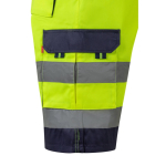 Bermuda de travail couleurs vives élément réfléchissant 210 g/m² Velilla couleur jaune cinquième vue