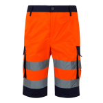 Bermuda de travail couleurs vives élément réfléchissant 210 g/m² Velilla couleur orange deuxième vue