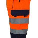 Bermuda de travail couleurs vives élément réfléchissant 210 g/m² Velilla couleur orange cinquième vue