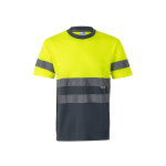 T-shirt de travail et éléments réfléchissants polyester 140 g/m² Velilla couleur gris deuxième vue