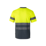 T-shirt de travail et éléments réfléchissants polyester 140 g/m² Velilla couleur gris