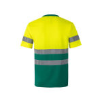 T-shirt de travail et éléments réfléchissants polyester 140 g/m² Velilla couleur vert