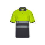 Polo de travail piqué manches courtes coton polyester 150 g/m² Velilla couleur gris deuxième vue