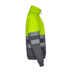 Pull de travail en polyester avec tissu polaire 300 g/m² Velilla couleur gris quatrième vue