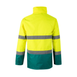 Parka de travail en polyester. éléments réfléchissants 190 g/m² Velilla couleur vert