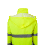 Parka de travail réfléchissante extra grande polyester 190 g/m² Velilla couleur gris Neuvième vue