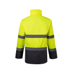 Parka de travail réfléchissante extra grande polyester 190 g/m² Velilla couleur gris