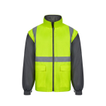 Parka de travail 4 en 1 en polyester enduit PU 180 g/m² Velilla couleur gris sixième vue