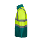 Parka de travail 4 en 1 en polyester enduit PU 180 g/m² Velilla couleur vert troisième vue