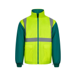 Parka de travail 4 en 1 en polyester enduit PU 180 g/m² Velilla couleur vert sixième vue