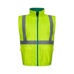 Parka de travail 4 en 1 en polyester enduit PU 180 g/m² Velilla couleur vert Septième vue