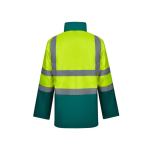 Parka de travail 4 en 1 en polyester enduit PU 180 g/m² Velilla couleur vert