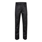 Pantalon en coton et polyester avec taille élastique 190 g/m² Velilla couleur noir deuxième vue