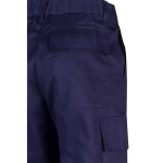 Pantalon en coton et polyester avec taille élastique 190 g/m² Velilla couleur bleu sixième vue