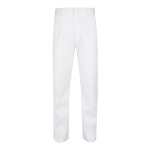 Pantalon en coton et polyester avec taille élastique 190 g/m² Velilla couleur blanc deuxième vue
