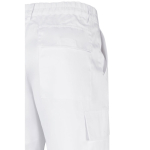 Pantalon en coton et polyester avec taille élastique 190 g/m² Velilla couleur blanc sixième vue