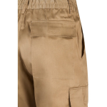 Pantalon en coton et polyester avec taille élastique 190 g/m² Velilla couleur naturel sixième vue