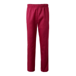 Pantalon unisexe en coton et polyester taille élastique 190 g/m² Velilla couleur bordeaux