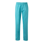 Pantalon unisexe en coton et polyester taille élastique 190 g/m² Velilla couleur turquoise