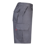 Bermuda en sergé multi-poches en coton et polyester 200 g/m² Velilla couleur gris quatrième vue