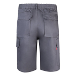 Bermuda en sergé multi-poches en coton et polyester 200 g/m² Velilla couleur gris