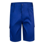 Bermuda en sergé multi-poches en coton et polyester 200 g/m² Velilla couleur bleu roi deuxième vue