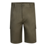 Bermuda en sergé multi-poches en coton et polyester 200 g/m² Velilla couleur vert militaire deuxième vue