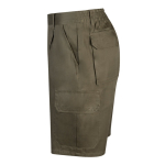 Bermuda en sergé multi-poches en coton et polyester 200 g/m² Velilla couleur vert militaire troisième vue