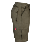 Bermuda en sergé multi-poches en coton et polyester 200 g/m² Velilla couleur vert militaire quatrième vue