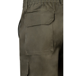 Bermuda en sergé multi-poches en coton et polyester 200 g/m² Velilla couleur vert militaire sixième vue