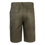 Bermuda en sergé multi-poches en coton et polyester 200 g/m² Velilla couleur vert militaire