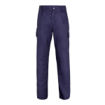 Pantalon multi-poches unisexe en coton et polyester 200 g/m² Velilla couleur bleu deuxième vue