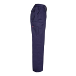 Pantalon multi-poches unisexe en coton et polyester 200 g/m² Velilla couleur bleu quatrième vue