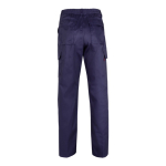 Pantalon multi-poches unisexe en coton et polyester 200 g/m² Velilla couleur bleu