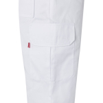 Pantalon multi-poches unisexe en coton et polyester 200 g/m² Velilla couleur blanc cinquième vue
